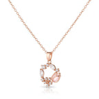 Rose gold tulip zircon necklace – Pendant for Women - Hadi Craft