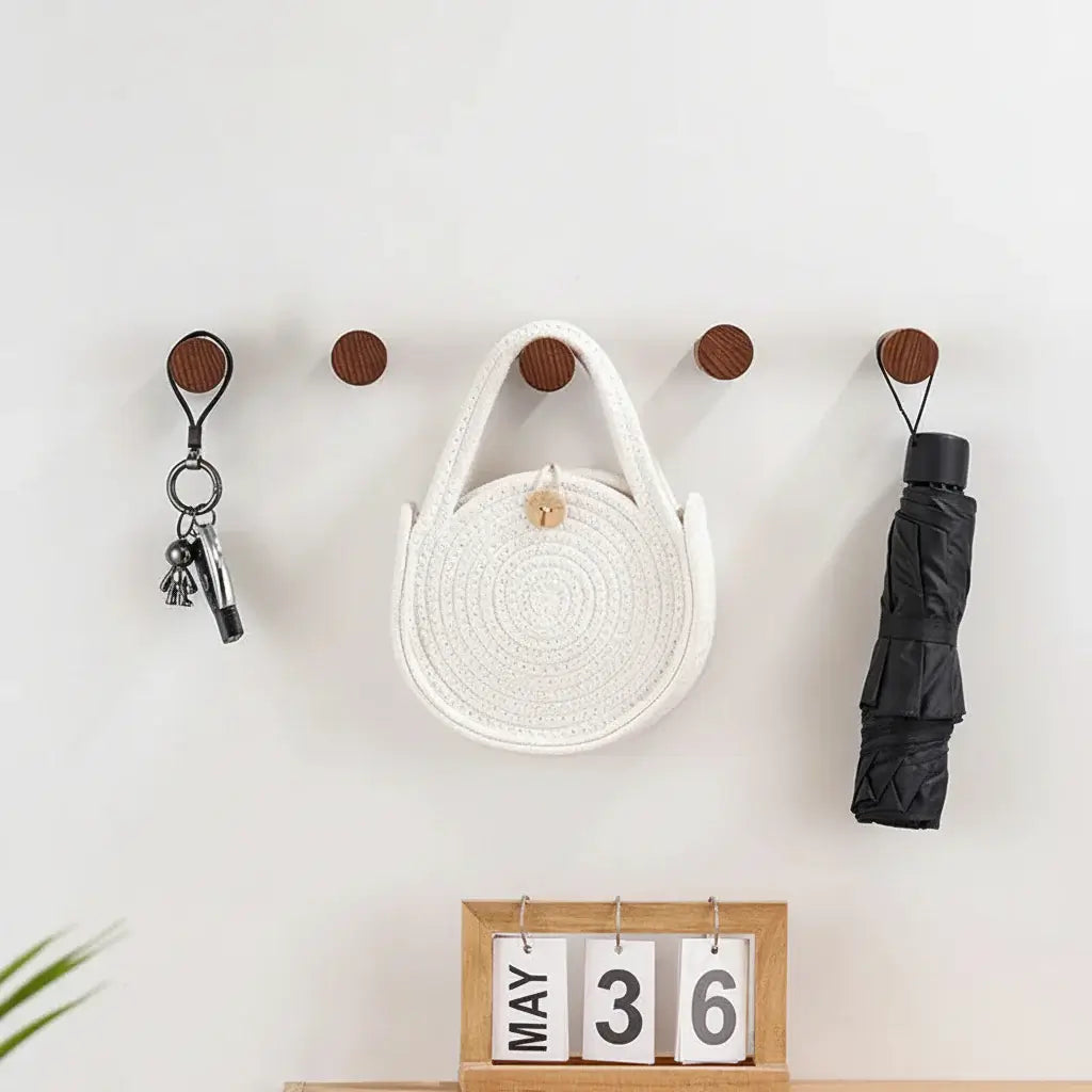 Rustic wooden wall hooks Heavy Duty Coat &amp; Hat Hanger - Hadi Craft