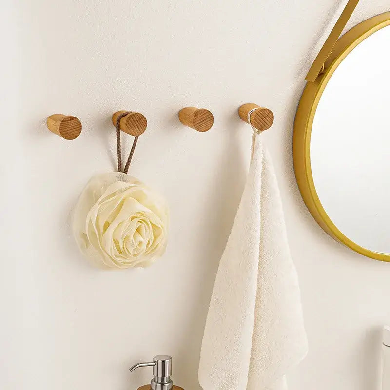 Rustic wooden wall hooks Heavy Duty Coat &amp; Hat Hanger - Hadi Craft