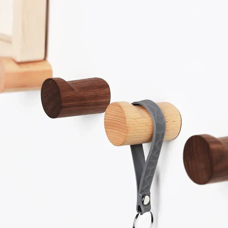 Rustic wooden wall hooks Heavy Duty Coat &amp; Hat Hanger - Hadi Craft