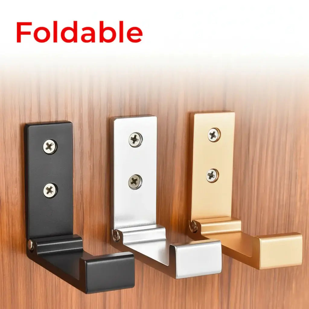 Rustproof foldable wall hook Space Saving Coat & Towel Hanger - Hadi Craft