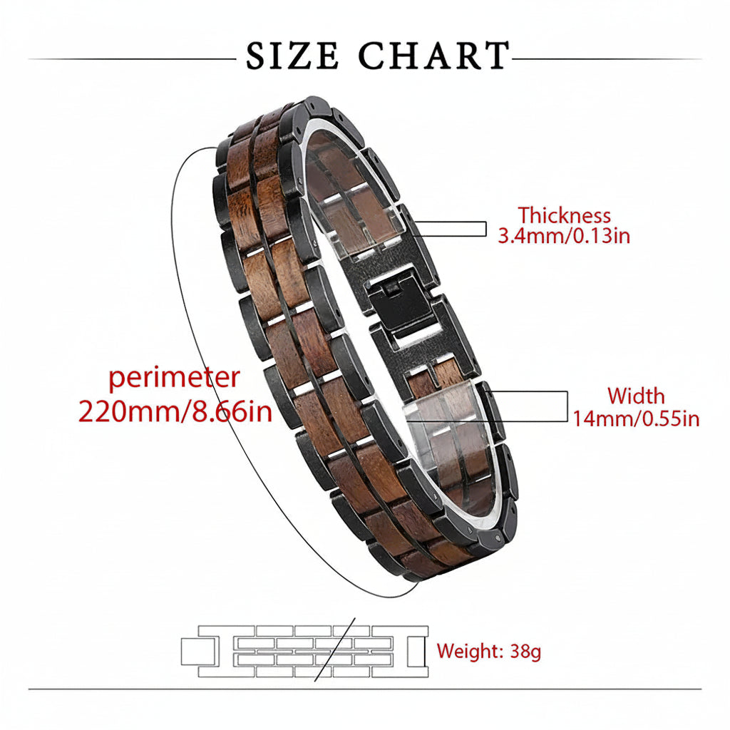 custom engraved wood bracelet Couple wooden Engraved Personalized Gift