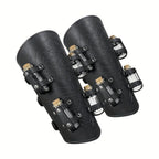 Medieval Alchemy Bracers with 8 Cork Bottles | Faux Leather Arm Guards
