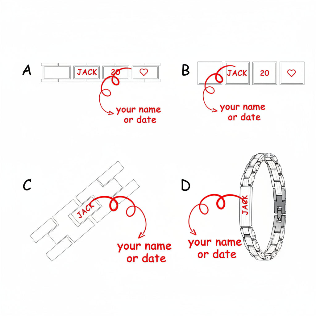 custom engraved wood bracelet Couple wooden Engraved Personalized Gift
