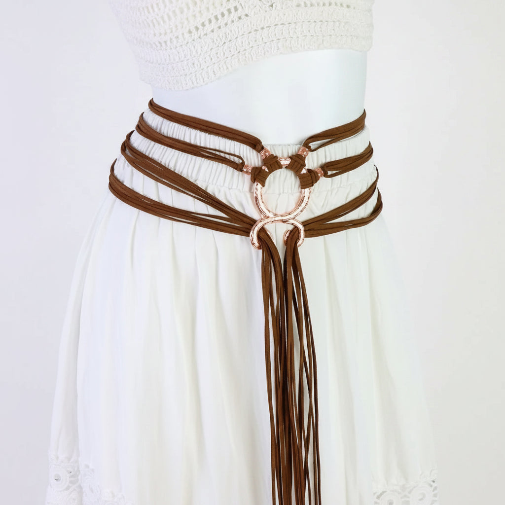 Medieval Viking Rope Belt – Troll Cross Costume Belt for Women