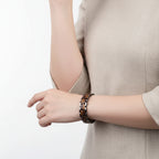 custom engraved wood bracelet Couple wooden Engraved Personalized Gift