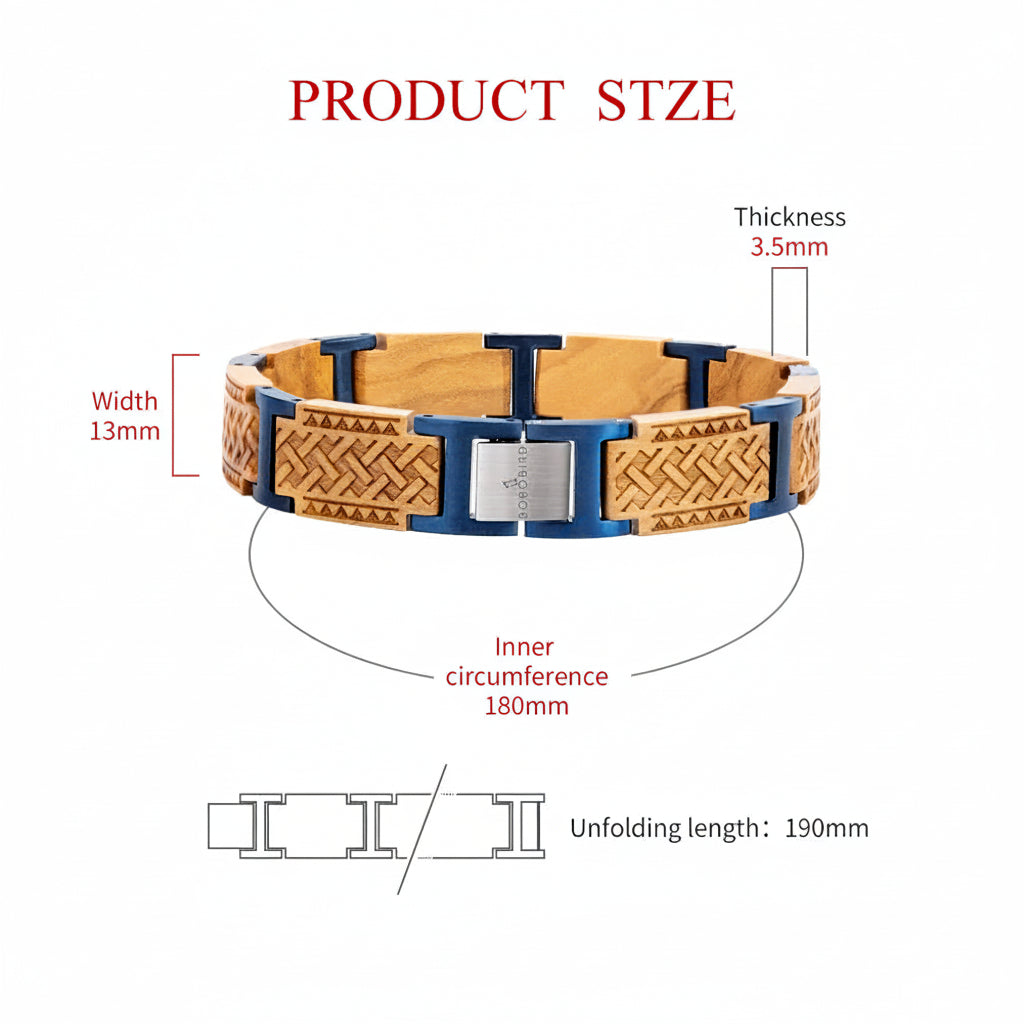 Custom wooden couple bracelet Free Customize Bangle with Gift Box