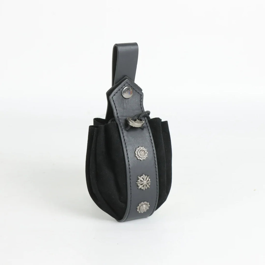 Viking Medieval Belt Pouch Retro Waist Bag Faux Leather Coin Purse Hanging Belt Bag for Men Women