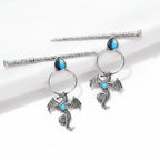 Vintage Viking Dragon Hair Clip Gothic Punk Metal Hair Accessory Unisex Cosplay Headwear Gift