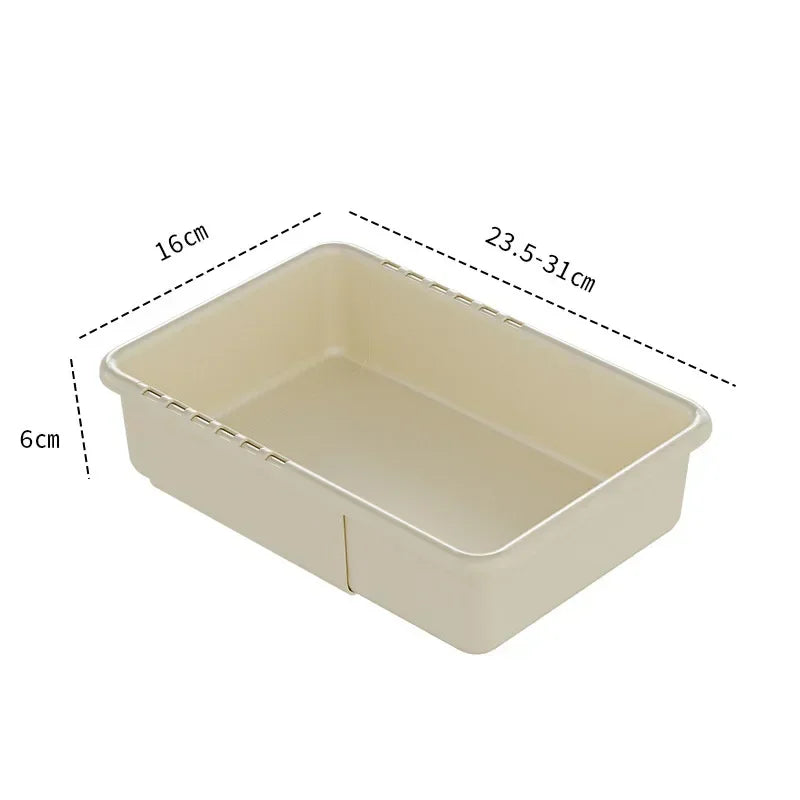 Scalable Partition Storage Box Household Kitchen Utensil Drawer Storage Box Multifunctional Sock and Underwear Storage Box - Hadi Craft