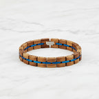 Zebra Patterned Olive Wood bracelet with Gift Box Set