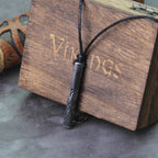 Viking Rune Necklace – Norse Mythology Pendant for Men with Wooden Gift Box