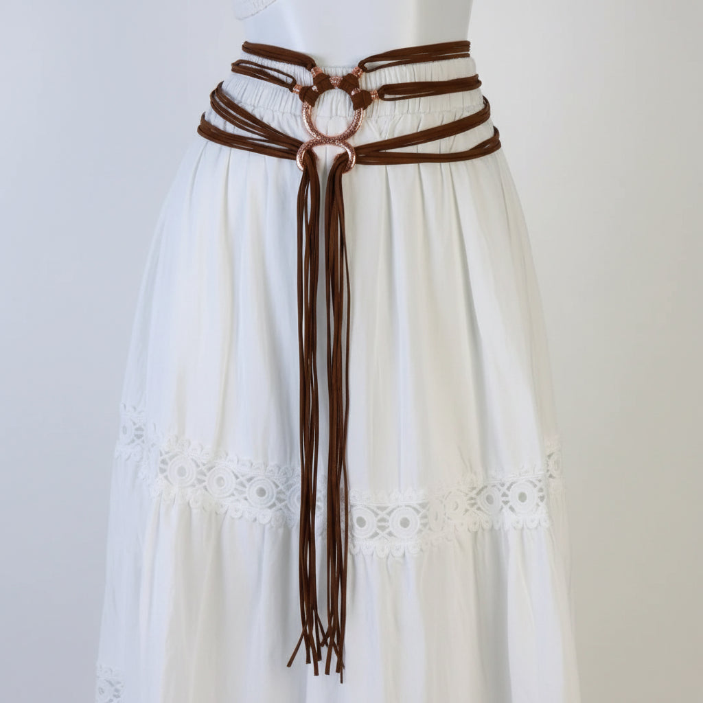 Medieval Viking Rope Belt – Troll Cross Costume Belt for Women