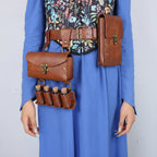 Viking Knight Cosplay Belt Scabbard Waist Bag Medieval Renaissance Costume Faux Leather Harness for Men Women