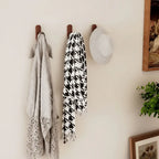 Self adhesive walnut wood wall hooks Mounted Hooks for Hanging Coat - Hadi Craft