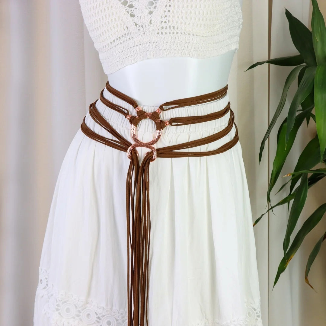 Medieval Viking Rope Belt – Troll Cross Costume Belt for Women