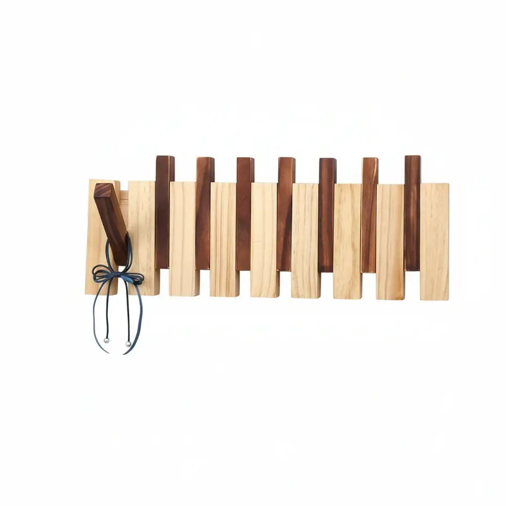 Space Saving Wall Mounted Coat Rack with Flip-Down Hooks - Hadi Craft