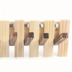 Space Saving Wall Mounted Coat Rack with Flip-Down Hooks - Hadi Craft