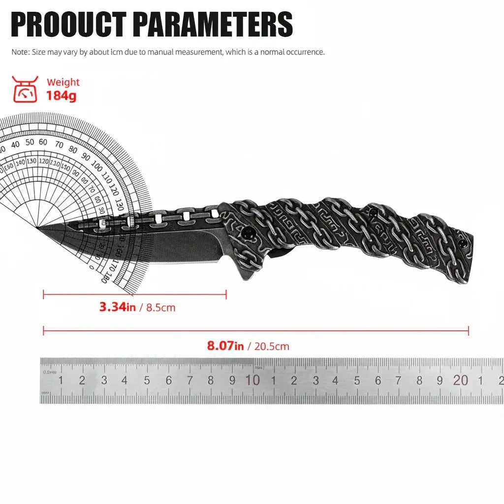 Stainless Steel Folding Knife Portable Utility Knife for Camping - Hadi Craft