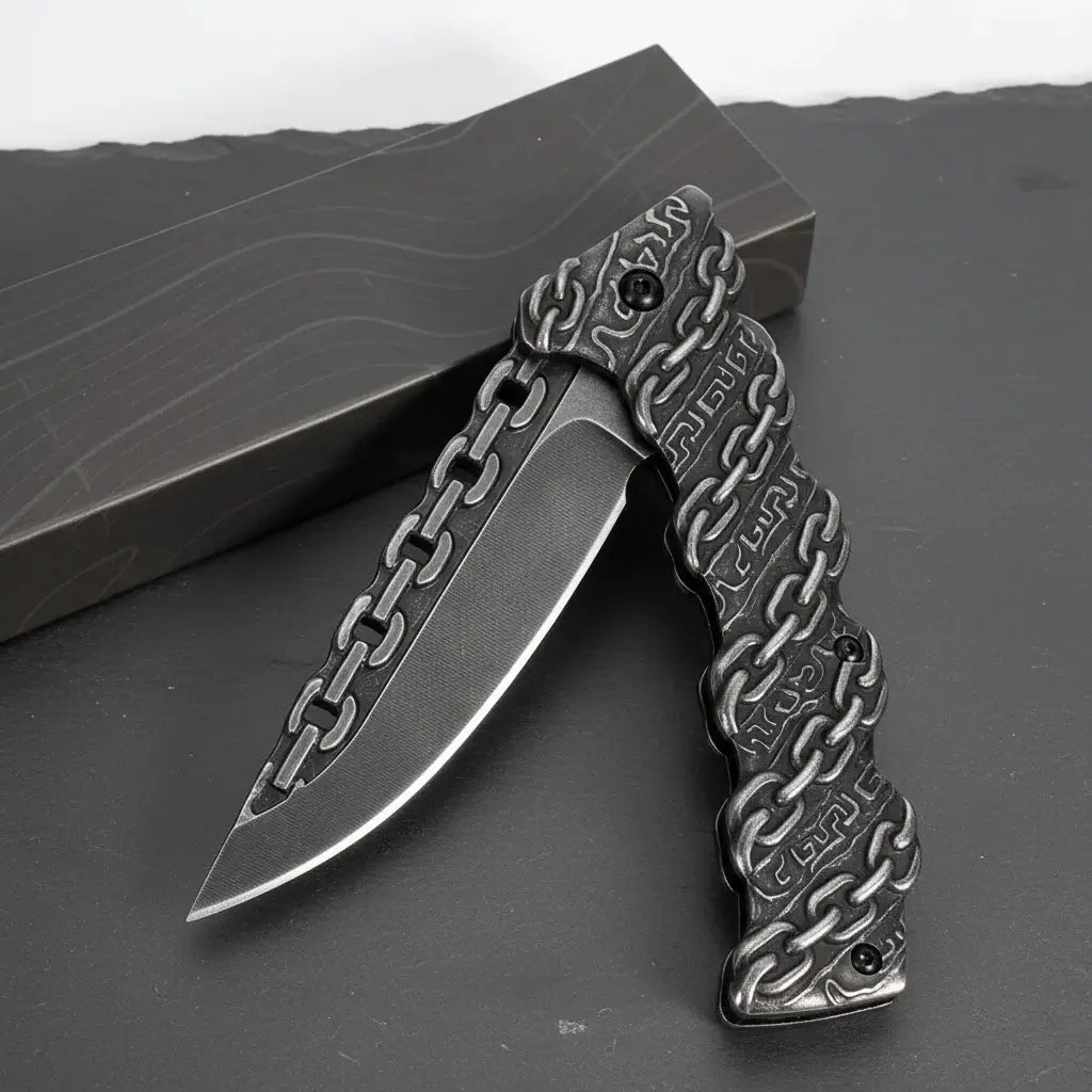 Stainless Steel Folding Knife Portable Utility Knife for Camping - Hadi Craft