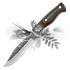 Stainless Steel Kitchen Knife – Portable Retro Meat & Utility Knife - Hadi Craft
