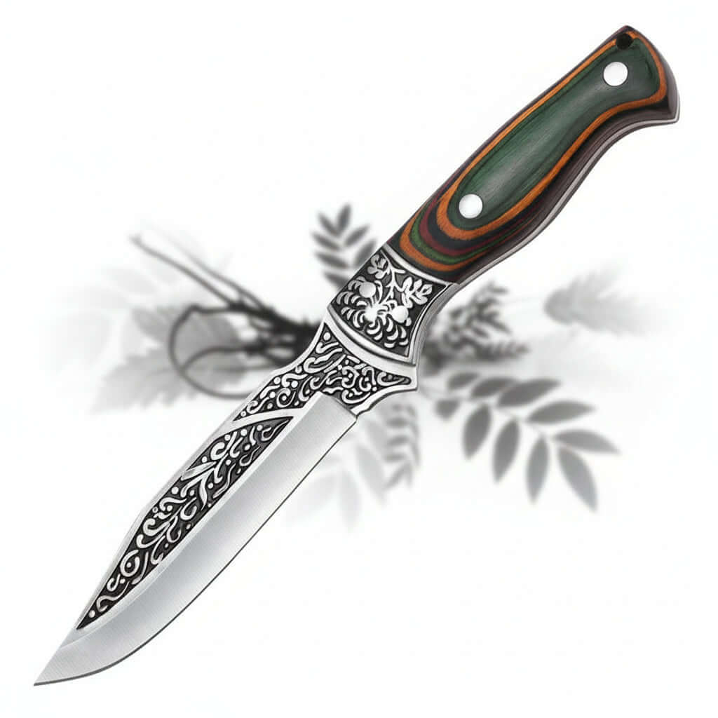 Stainless Steel Kitchen Knife – Portable Retro Meat & Utility Knife - Hadi Craft