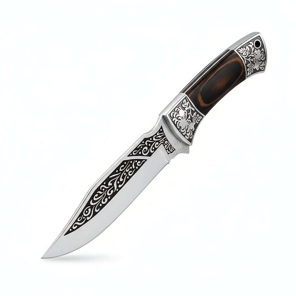 Stainless Steel Kitchen Knife – Portable Retro Meat & Utility Knife - Hadi Craft