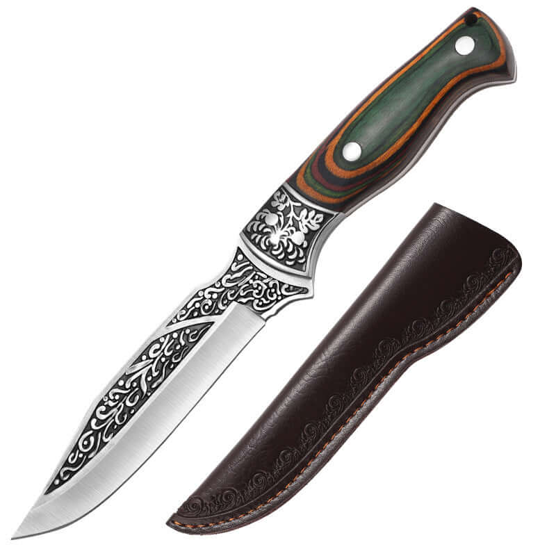 Stainless Steel Kitchen Knife – Portable Retro Meat & Utility Knife - Hadi Craft