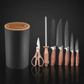 Stainless Steel Kitchen Knife Set with Holder 7-Piece - Hadi Craft