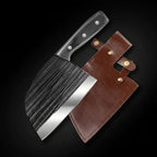 Stainless Steel Meat Cleaver Knife – Easy-Cut Bone & Poultry Knife - Hadi Craft