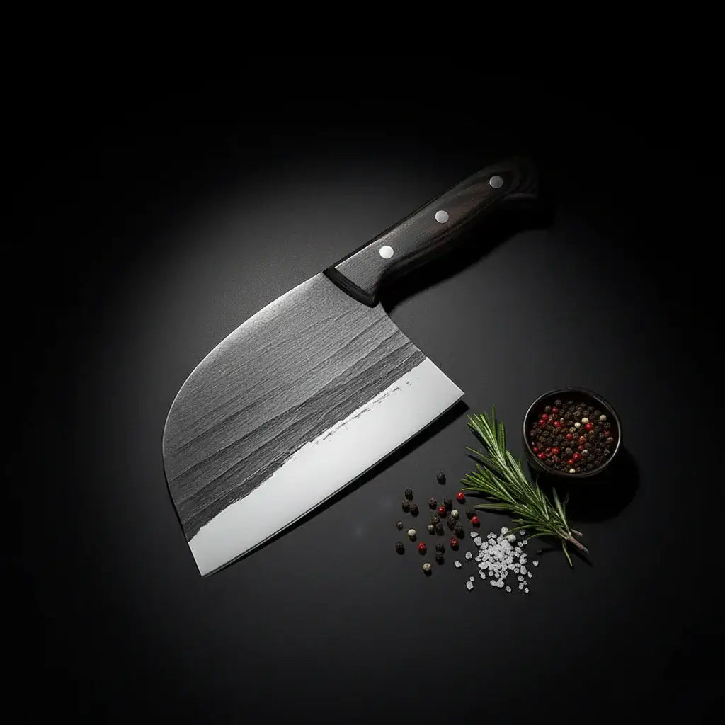 Stainless Steel Meat Cleaver Knife – Easy-Cut Bone & Poultry Knife - Hadi Craft