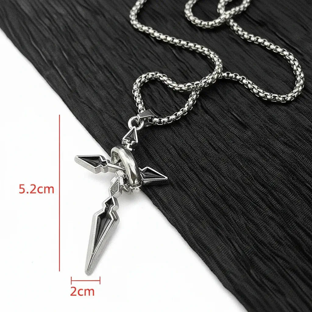 Stainless steel cross necklace Silver Plated Cross Pendant Necklace - Hadi Craft