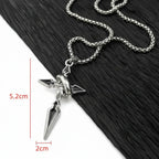 Stainless steel cross necklace Silver Plated Cross Pendant Necklace - Hadi Craft
