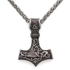 Stainless steel hammer Necklace for men - Hadi Craft