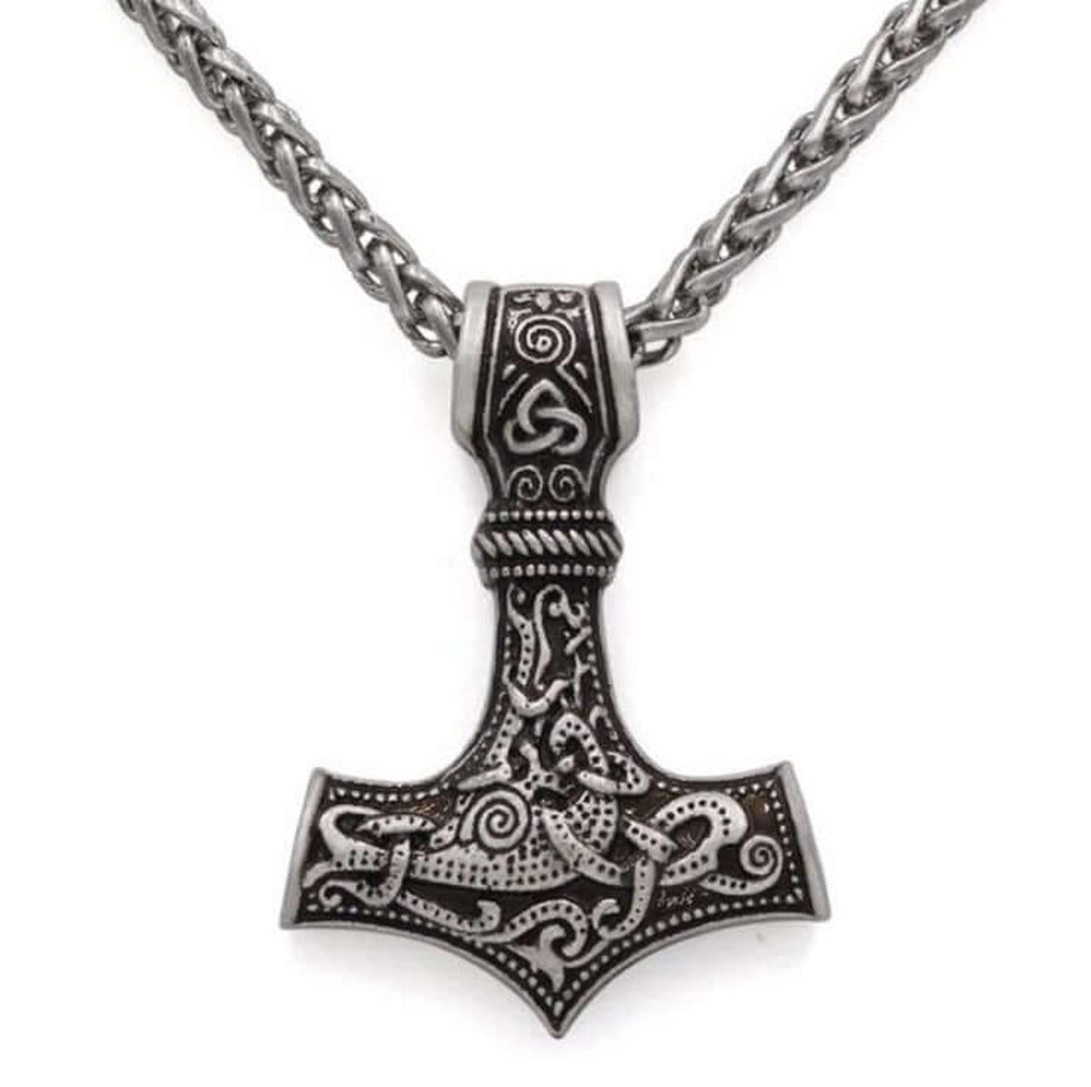 Stainless steel hammer Necklace for men - Hadi Craft