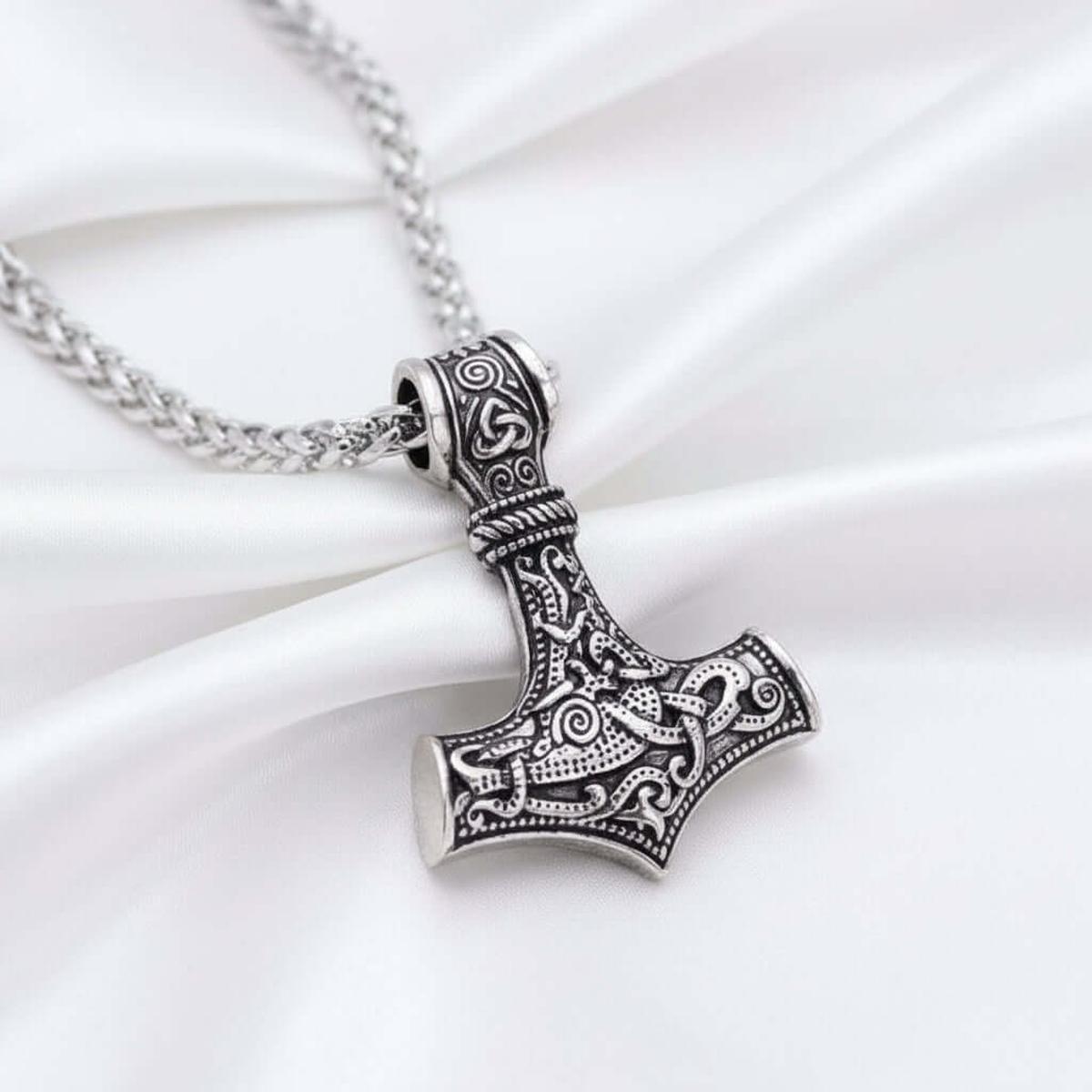 Stainless steel hammer Necklace for men - Hadi Craft