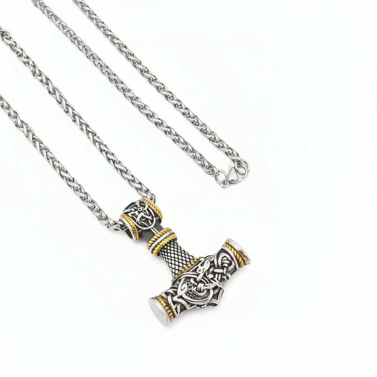 Stainless steel hammer Necklace for men - Hadi Craft
