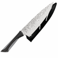 Stainless steel hammered blade knife finish stainless blade - Hadi Craft