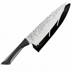 Stainless steel hammered blade knife finish stainless blade - Hadi Craft