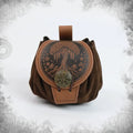 Steampunk Medieval Waist Bag PU Leather Fanny Pack Punk Belt Pouch Cosplay Utility Bag for Men - Hadi Craft