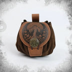 Steampunk Medieval Waist Bag PU Leather Fanny Pack Punk Belt Pouch Cosplay Utility Bag for Men - Hadi Craft