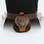 Steampunk Medieval Waist Bag PU Leather Fanny Pack Punk Belt Pouch Cosplay Utility Bag for Men - Hadi Craft