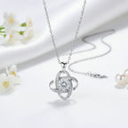 Sterling Silver Pendant Necklace for Women Moissanite Jewelry - Hadi Craft
