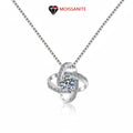 Sterling Silver Pendant Necklace for Women Moissanite Jewelry - Hadi Craft