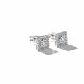 Sterling silver moissanite stud earrings Diamond Earrings S925 - Hadi Craft