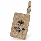 Sublimatable Burlap Luggage Tag – 4" 1/4 x 2" 3/4 Transform your travel essentials - Hadi Craft