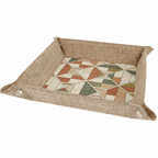 Sublimatable Burlap Snap Up Trays with Silver Snaps - Hadi Craft