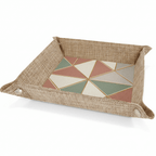 Sublimatable Burlap Snap Up Trays with Silver Snaps - Hadi Craft