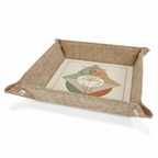 Sublimatable Burlap Snap Up Trays with Silver Snaps - Hadi Craft