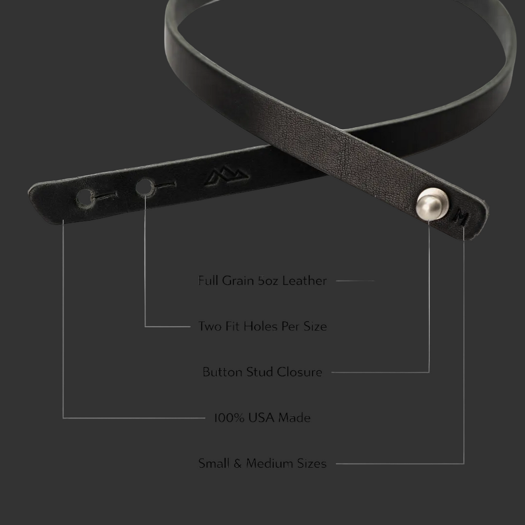 Teton Wrap Leather Bracelet | Unisex Full Grain Leather Bracelet | Minimalist Everyday Accessory